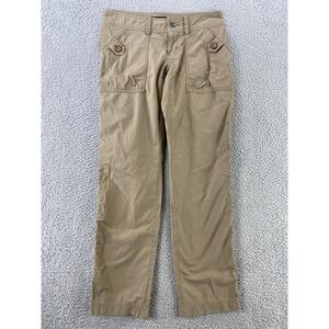 Marmot Cargo Pants Womens 2 Beige Hiking Stretch Roll Up Lightweight Outdoor